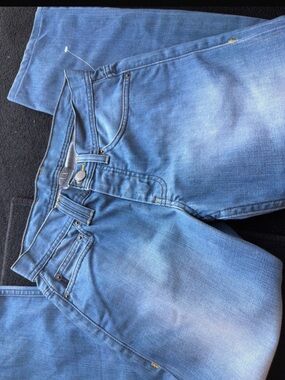 A/X Armani Exchange Men's Light Blue Straight Jeans
